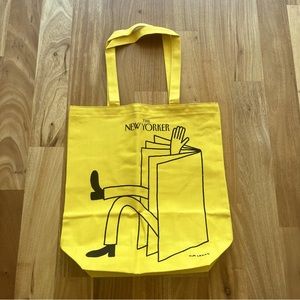 NWOT The New Yorker 2021 limited edition subscriber only yellow canvas tote bag